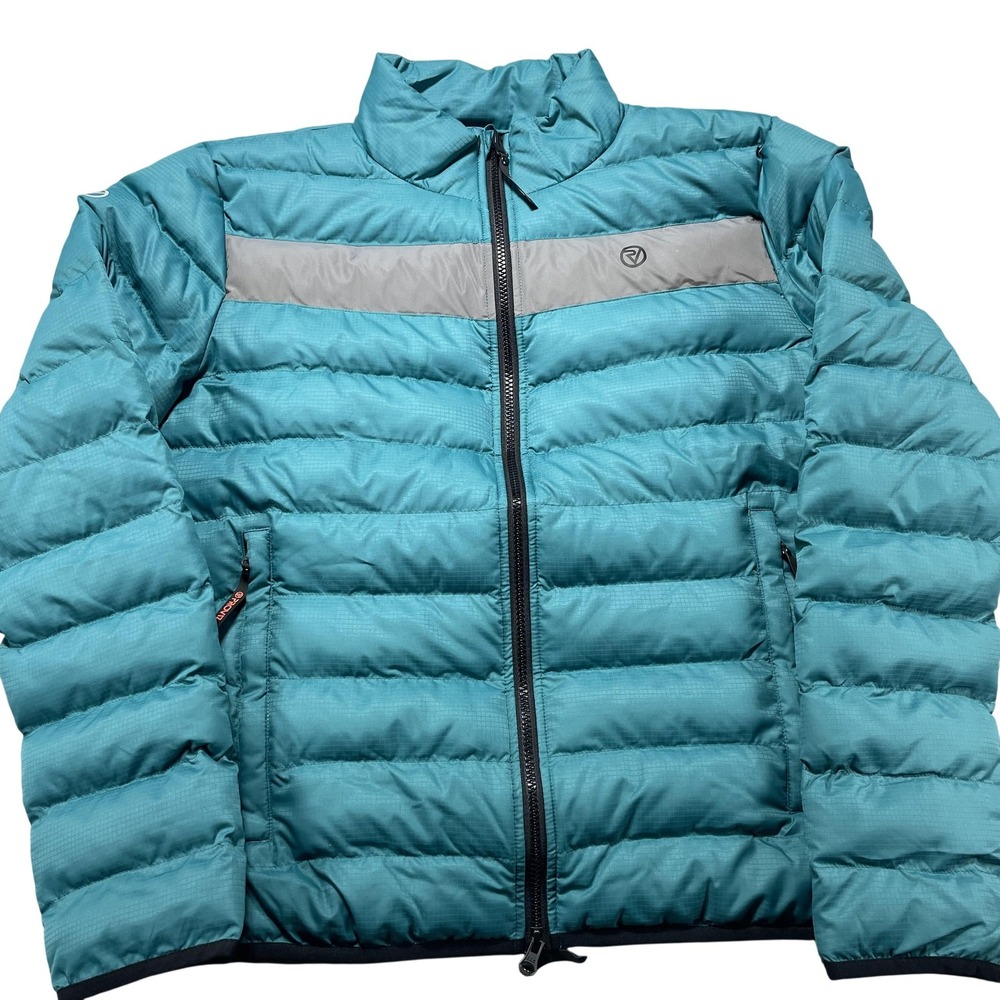 Proviz‎ Jacket Womens 8 Blue Teal Reflective Insulated Puffer Full Zip Outdoor